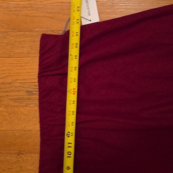 LIZ CLAIBORNE BRAND WOMEN'S PLUS SIZE BURGUNDY SKIRT SIZE XXL - Picture 7 of 12